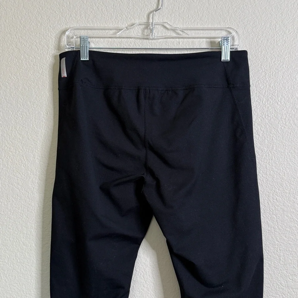 Zella leggings black shiny women’s large VGUC